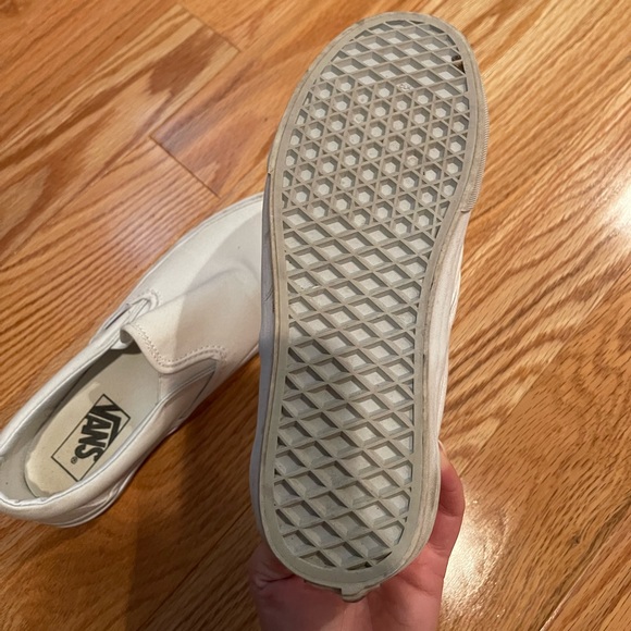 White Slip-On Vans - Picture 4 of 4